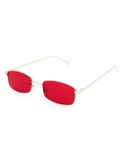 Blue Crown FULL TILT Breezy Red Square Sunglasses