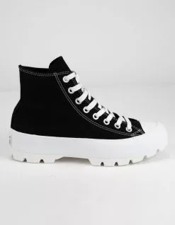 CONVERSE Chuck Taylor All Star Lugged Black And White Womens High Tops