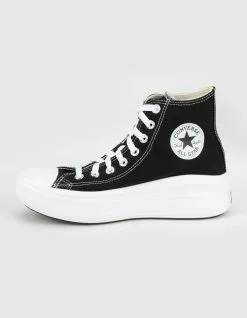 CONVERSE Chuck Taylor All Star Move Womens Black Platform High Top Shoes
