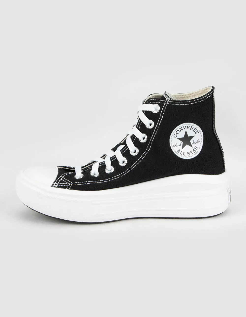 CONVERSE Chuck Taylor All Star Move Womens Black Platform High Top Shoes