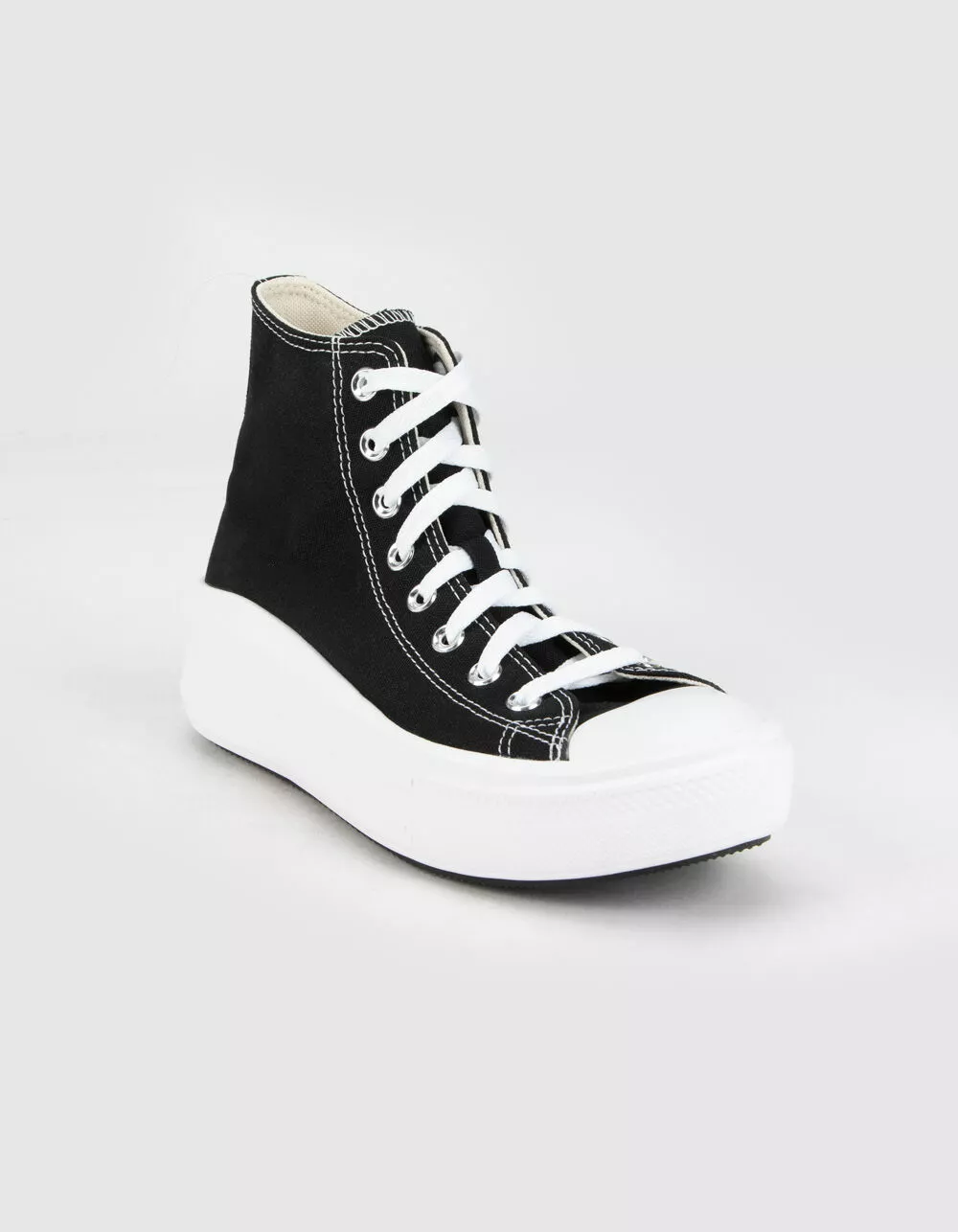 CONVERSE Chuck Taylor All Star Move Womens Black Platform High Top Shoes - Image 2