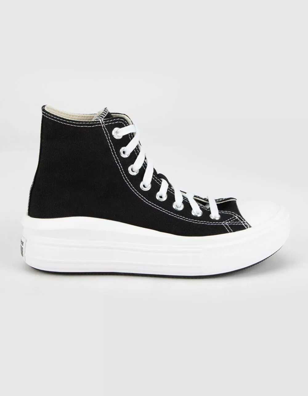 CONVERSE Chuck Taylor All Star Move Womens Black Platform High Top Shoes - Image 3