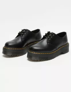 DR. MARTENS 1461 Quad Smooth Leather Womens Platform Shoes