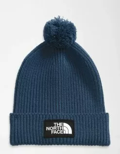THE NORTH FACE Womens Logo Box Pom Beanie