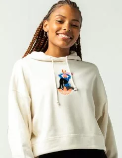 ADIDAS Adicolor Essentials X Egle Womens No-Dye Organic Crop Hoodie