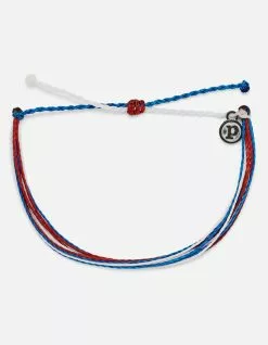 PURA VIDA Red White Blue Bracelet