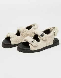 STEVE MADDEN Margie Womens Shearling Sandals