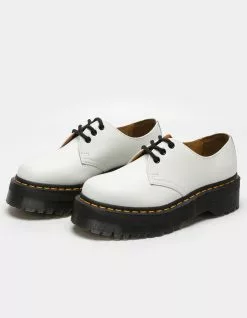 DR. MARTENS 1461 Quad Smooth Leather Womens Platform Shoes