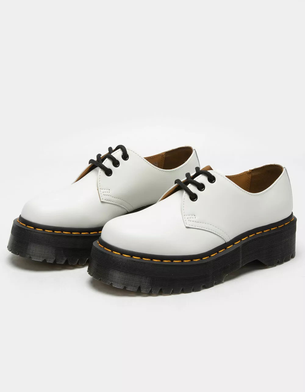 DR. MARTENS 1461 Quad Smooth Leather Womens Platform Shoes