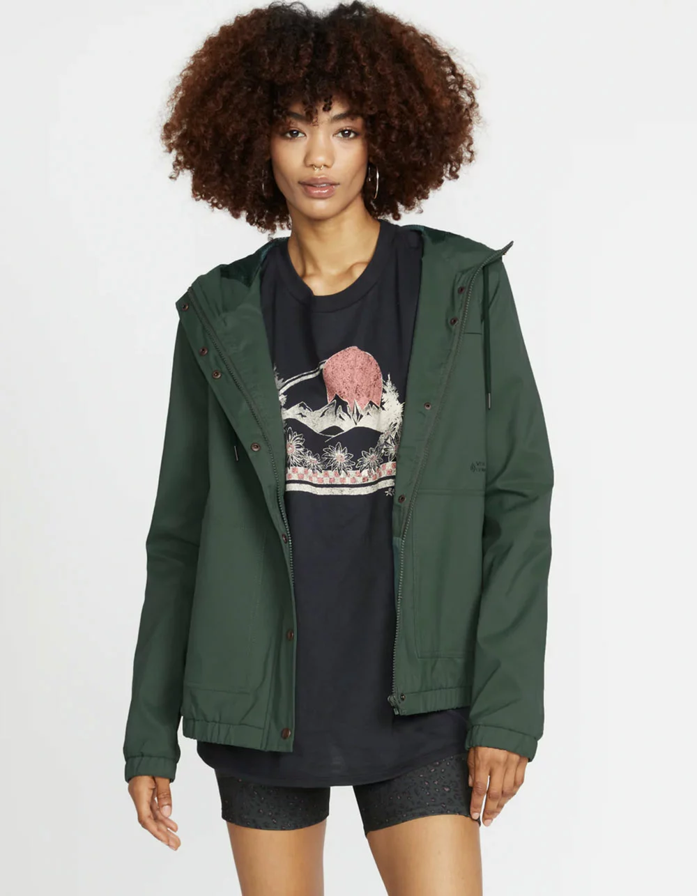 VOLCOM Enemy Stone Womens Windbreaker Jacket - Image 3