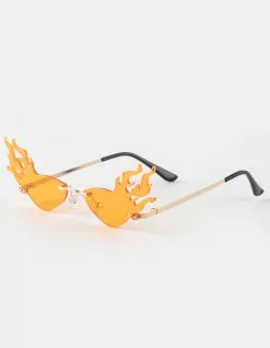 BLUE CROWN Flames Novelty Sunglasses