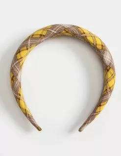 Full Tilt Yellow Plaid Headband