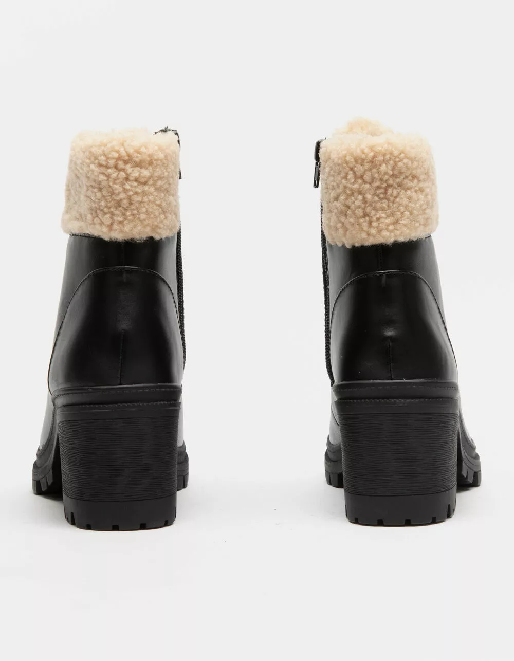 SODA Shearling Womens Hiker Boots - Image 4