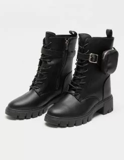 QUPID Pouch Womens Combat Boots