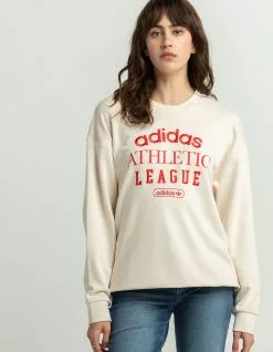 ADIDAS Collegiate Womens Oversized Crewneck Sweatshirt