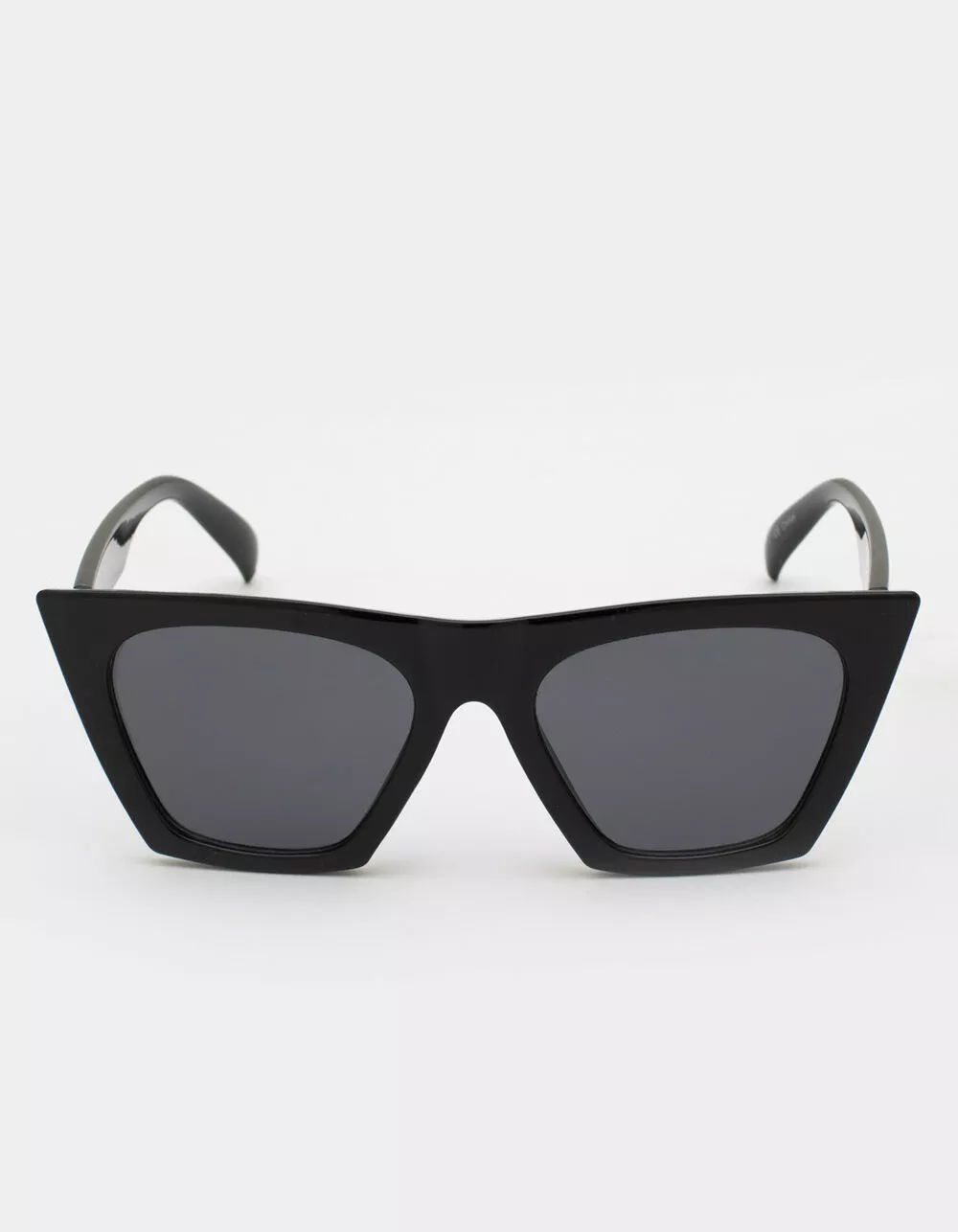 Blue Crown Oversized Plastic Cat Eye Sunglasses - Image 2