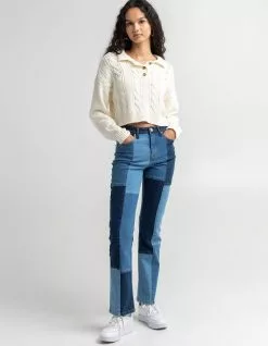 RSQ Womens Patchwork Jeans