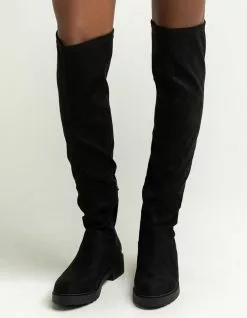 SODA Tall Suede Womens Knee Boots