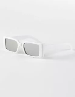 BLUE CROWN Slim Plastic Rectangle Sunglasses