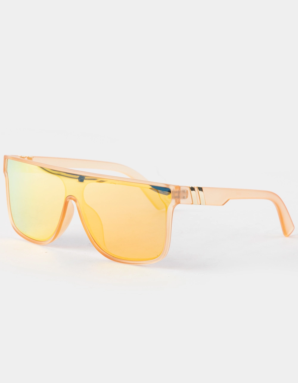 BLUE CROWN Matte Crystal Shield Sunglasses