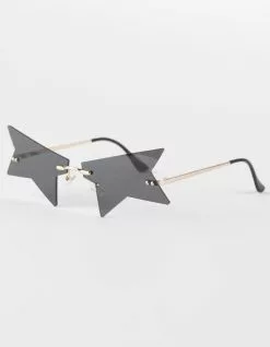 BLUE CROWN Angled Star Novelty Sunglasses