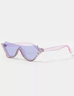 BLUE CROWN Rates Rhinestone Sunglasses