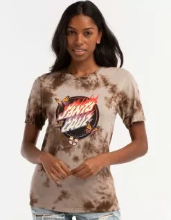 SANTA CRUZ Flamed Butterfly Womens Tee