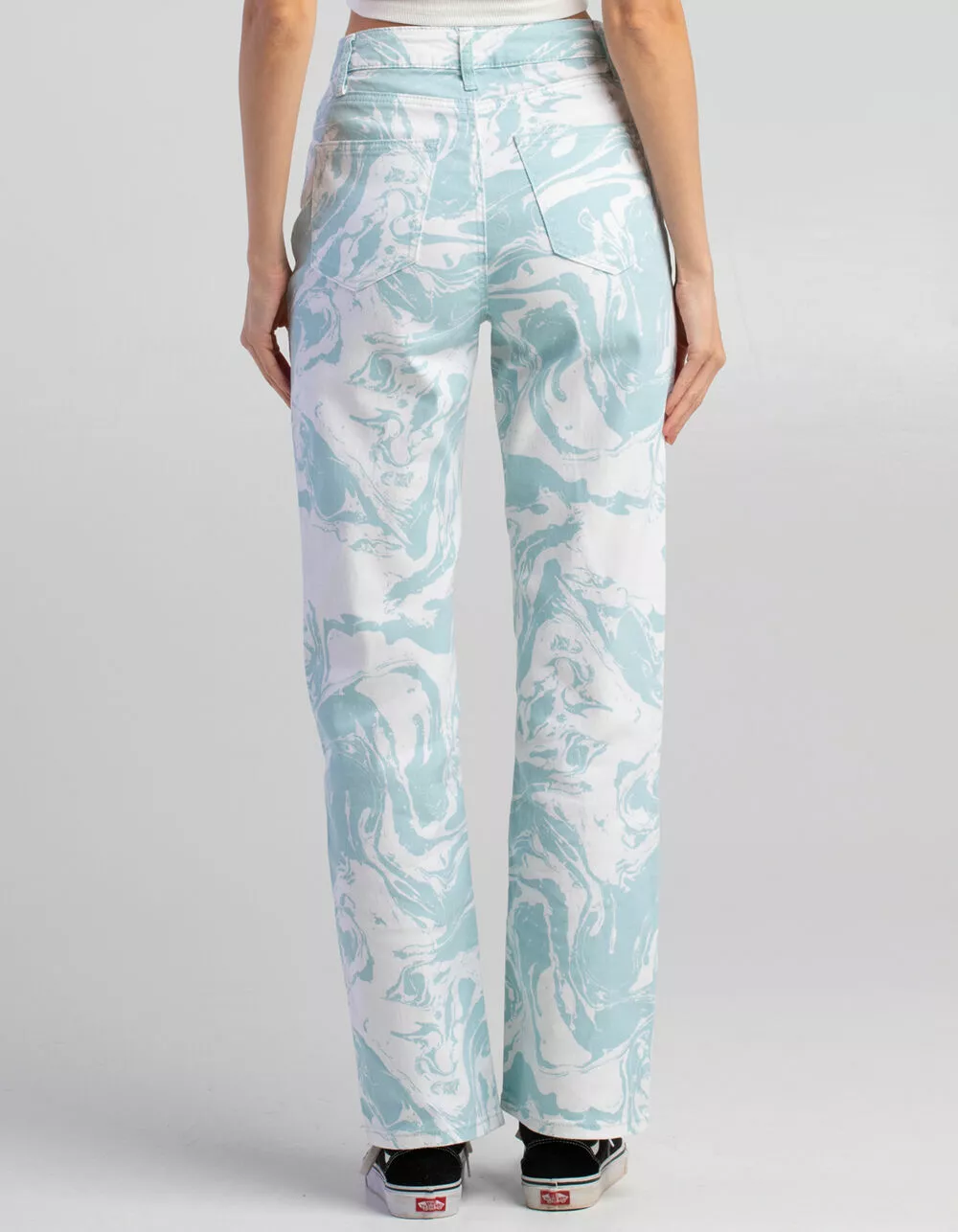 TINSELTOWN Womens High Rise 5 Pocket Wide Leg Jeans - Image 4