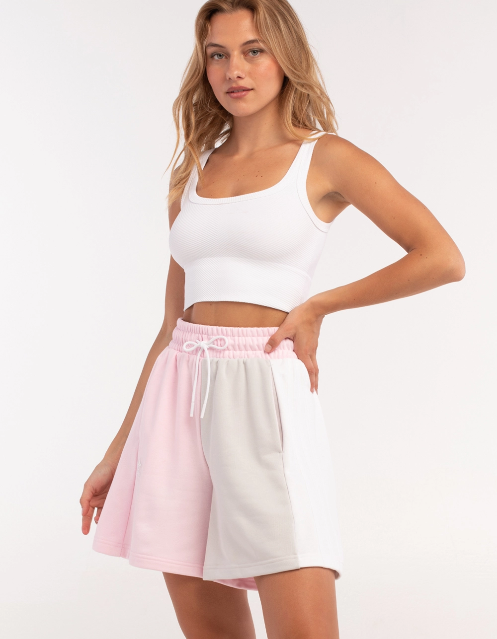 ADIDAS Womens Color Block Shorts