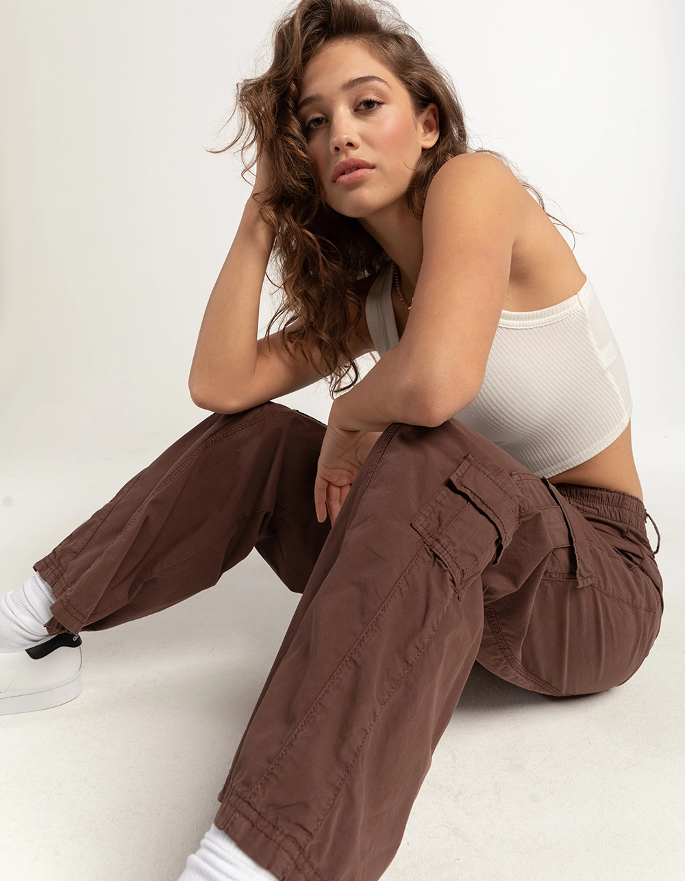 BDG Urban Outfitters Y2K Womens Low Rise Poplin Cargo Pants - Image 5
