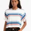 OBEY June Stripe Womens Cropped Tee