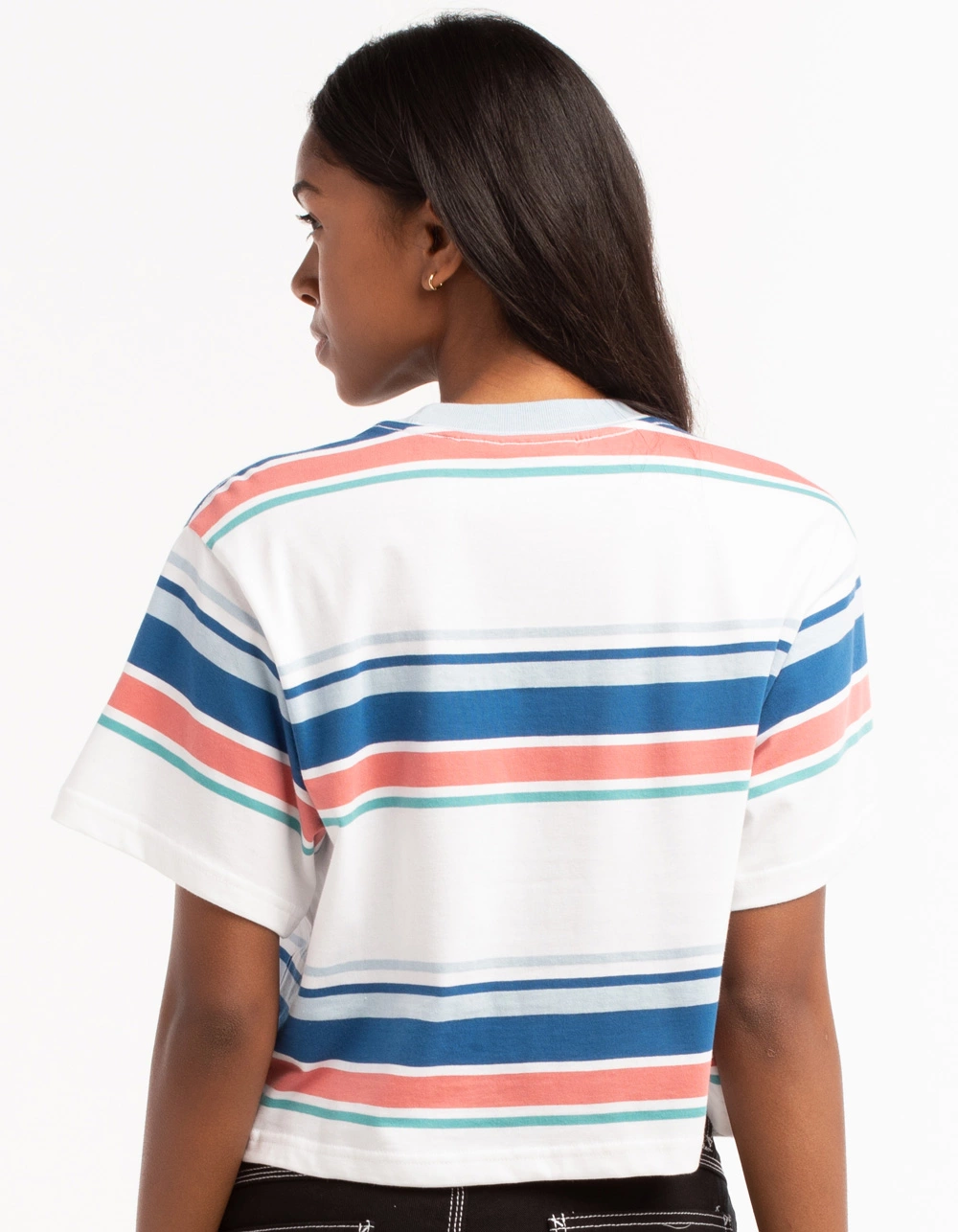OBEY June Stripe Womens Cropped Tee - Image 3
