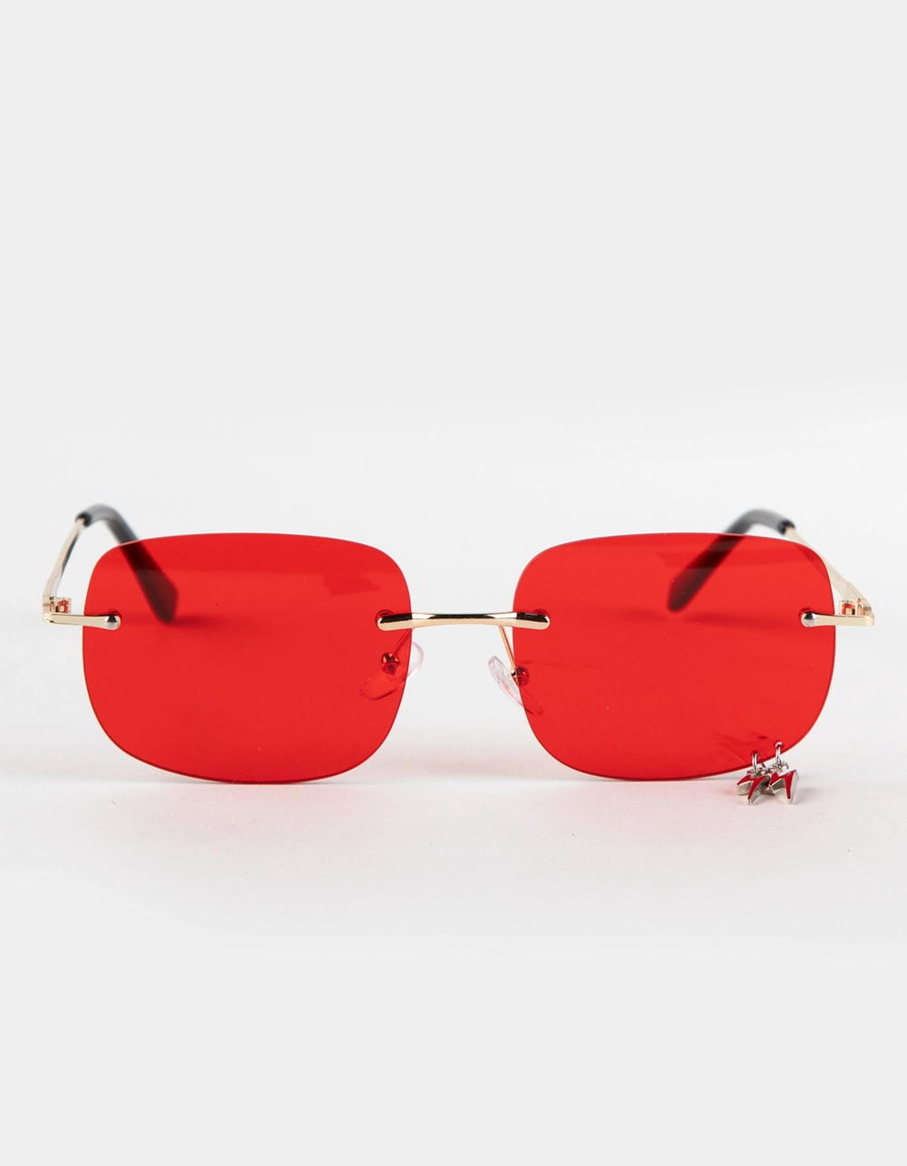 FULL TILT Rimless Square Bolt Charm Sunglasses - Image 2