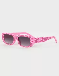 FULL TILT Printed Rectangle Sunglasses