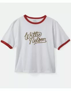BRIXTON X Willie Nelson Boxy Womens Ringer Tee