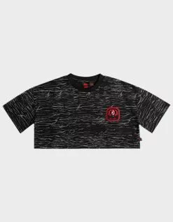 QUIKSILVER X Stranger Things Upside Down Womens Crop Tee