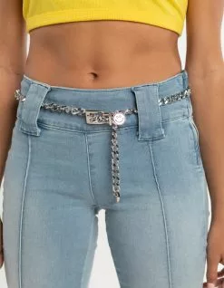 Smiley Face Womens Chain Belt