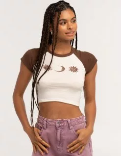 FULL TILT Sun Moon Womens Raglan Tee