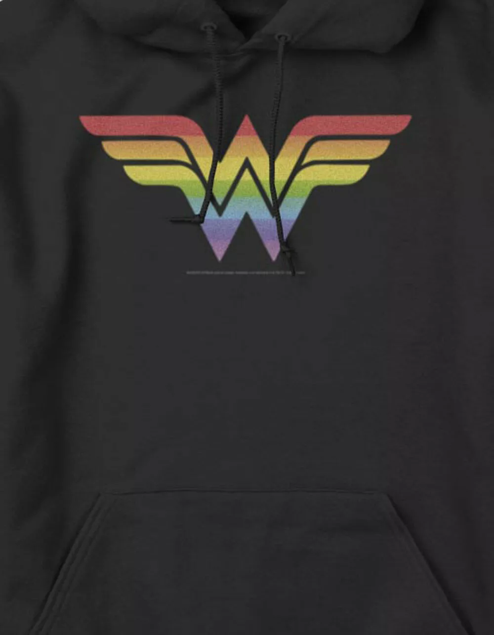 DC COMICS WONDER WOMAN Rainbow Logo Unisex Hoodie - Image 2