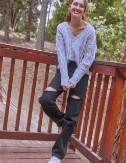 RSQ Womens High Rise Straight Leg Jeans