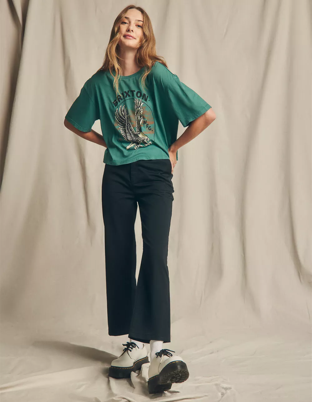 BRIXTON Capitol Womens Chino Pants - Image 5