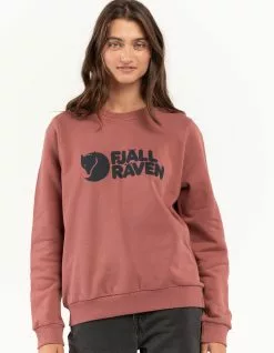 FJALLRAVEN Logo Womens Crewneck Sweatshirt