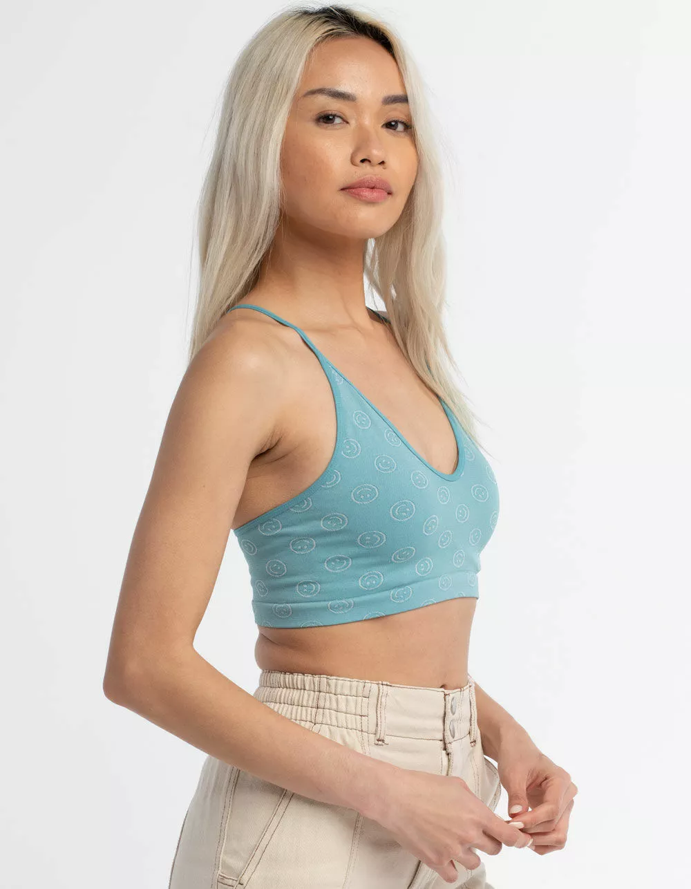 SKY AND SPARROW Smiley Scoop X-Back Bralette - Image 3