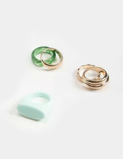 FULL TILT 5 Piece Dome Ring Set