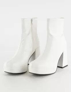 MIA Ilia Womens Square Toe Ankle Booties