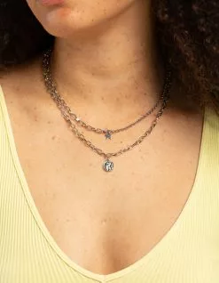 FULL TILT Layered Star Yin Yang Necklace