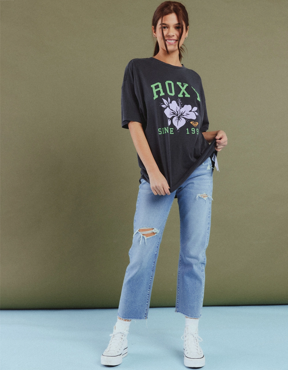 LEVI'S Wedgie Straight Womens Jeans - Indigo Destruction