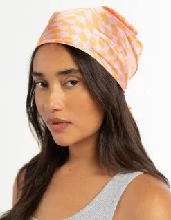 FULL TILT Wavy Check Hair Scarf