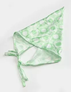 FULL TILT Checkerboard Floral Hair Scarf