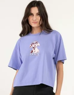 OBEY Mini Puppy Womens Crop Tee
